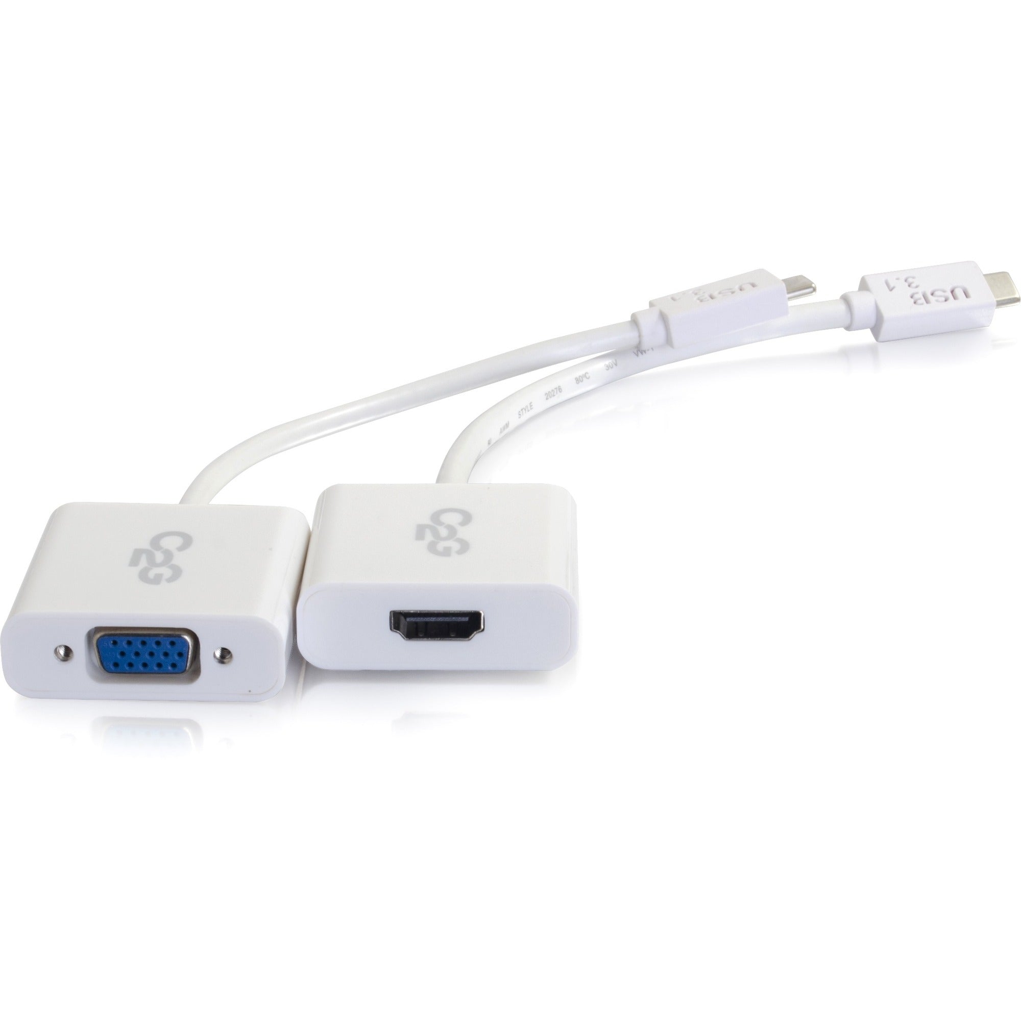 C2G USB-C to HDMI or VGA Audio/Video Adapter Kit for Apple MacBook - 30003