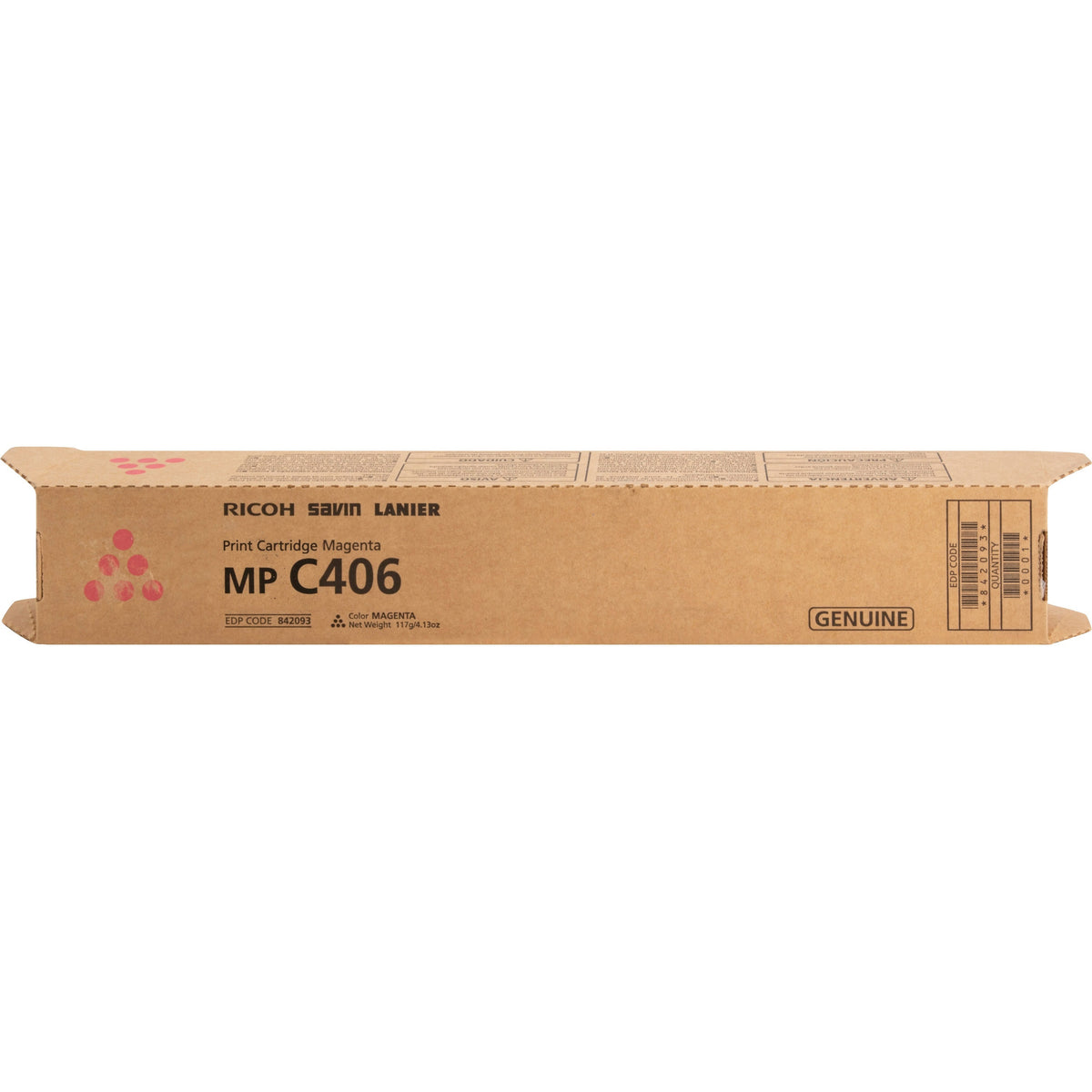 Ricoh Original Laser Toner Cartridge - Magenta - 1 Each - 842093