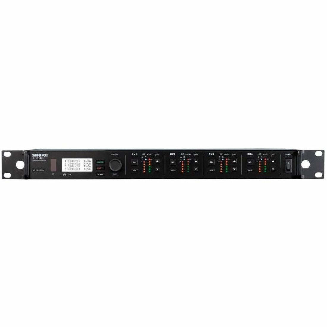 Shure ULXD4Q Quad-Channel Digital Wireless Receiver - ULXD4Q-X52