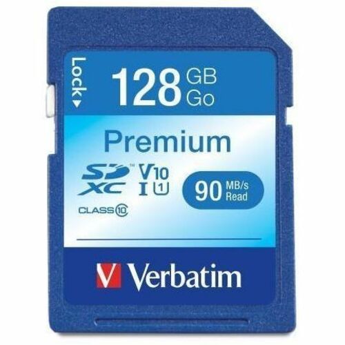 Verbatim 128GB Premium SDXC Memory Card, UHS-I Class 10 - 44025