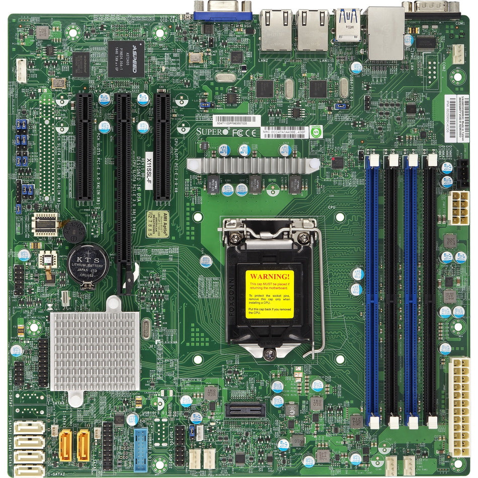 Supermicro X11SSL-F Server Motherboard - Intel C236 Chipset - Socket H4 LGA-1151 - Micro ATX - MBD-X11SSM-F-O