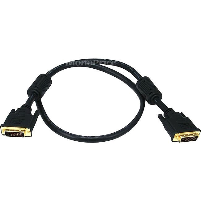 Monoprice 3ft 28AWG CL2 Dual Link DVI-D Cable - Black - 2407