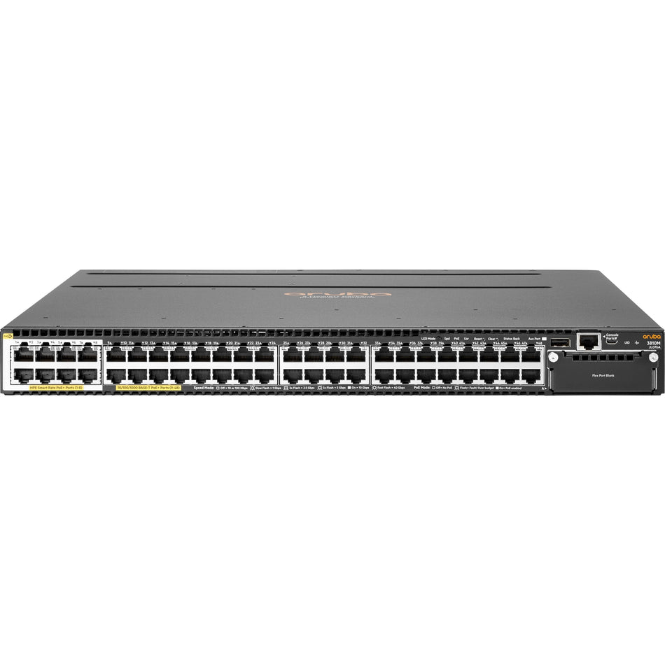 Aruba 3810M 40G 8 HPE Smart Rate PoE+ 1-slot Switch - JL076A