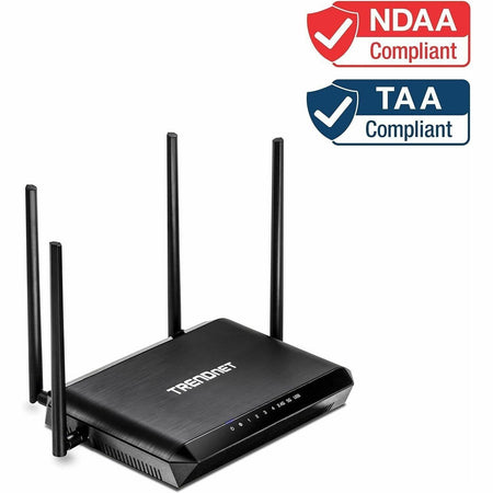 TRENDnet AC2600 MU-MIMO Wireless Gigabit Router, Increase WiFi Performance, WiFi Guest Network, Gaming-Internet-Home Router, Beamforming, 4K streaming, Quad Stream, Dual Band Router, Black, TEW-827DRU - TEW-827DRU