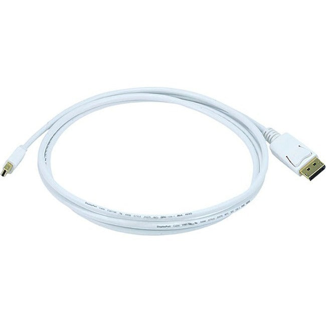 Monoprice 6ft 32AWG Mini DisplayPort to DisplayPort Cable - White - 6007