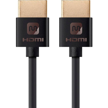 Monoprice Ultra Slim Series High Speed HDMI Cable, 3ft Black - 13580