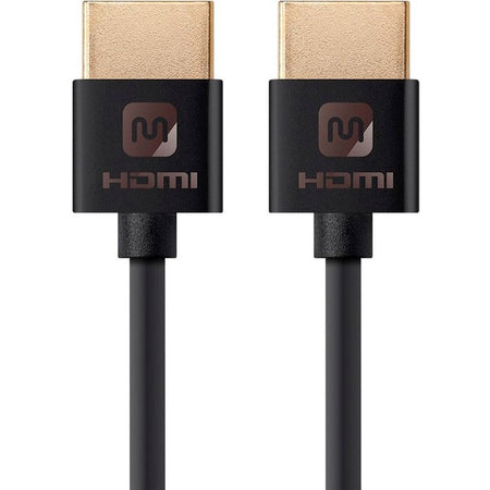 Monoprice Ultra Slim Series High Speed HDMI Cable, 6ft Black - 13586