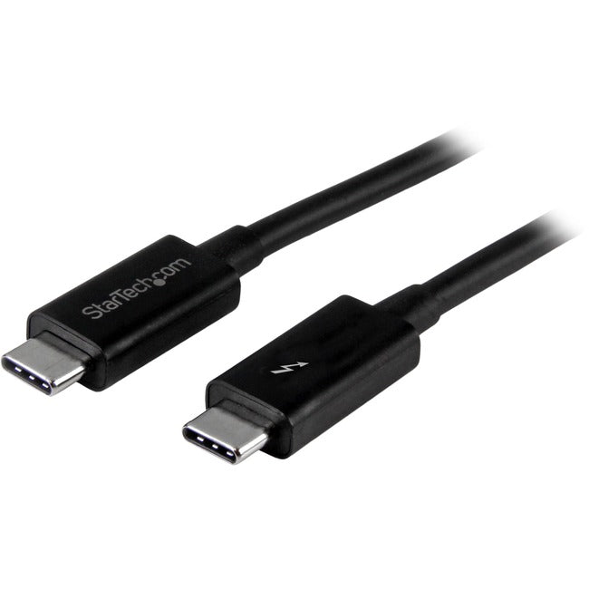 StarTech.com 1m (3.3ft) Thunderbolt 3 Cable, 20Gbps, 100W PD, 4K Video, Thunderbolt-Certified, Compatible w/ TB4/USB 3.2/DisplayPort - TBLT3MM1M