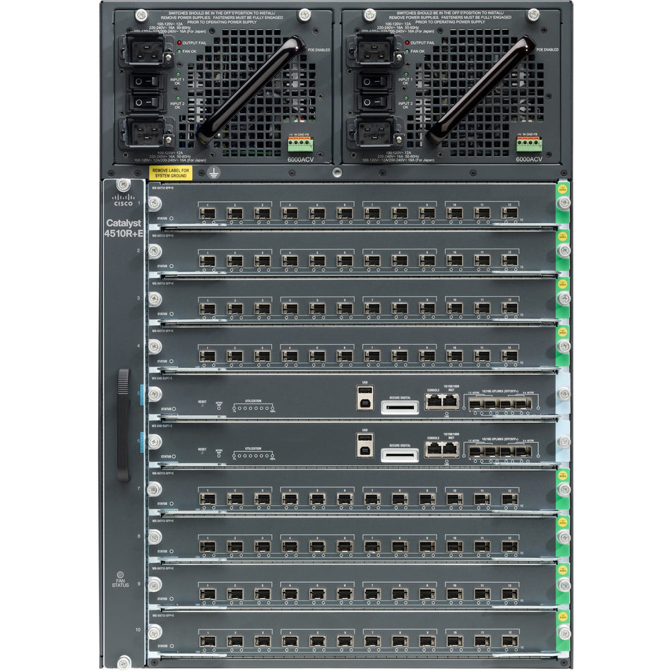 Cisco Catalyst C4510R+E Switch Chassis - C1-C4510R+E