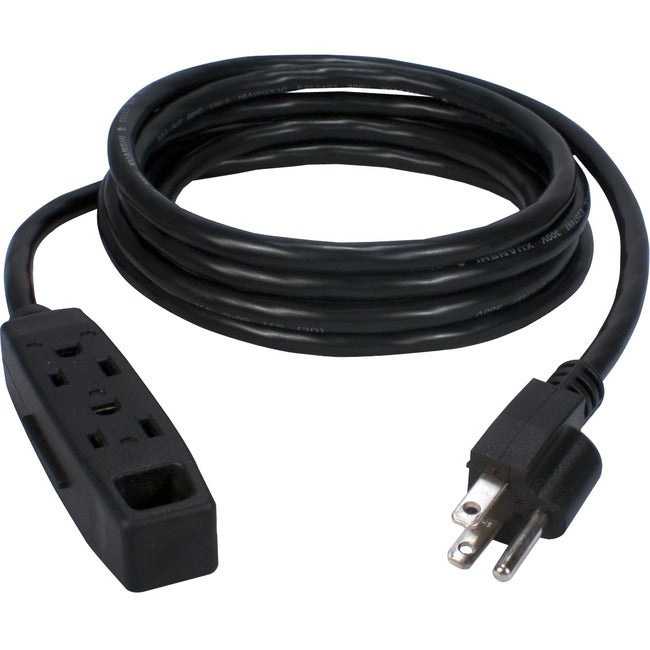 QVS 3-Outlet 3-Prong 6ft Power Extension Cord - PC3PX-06