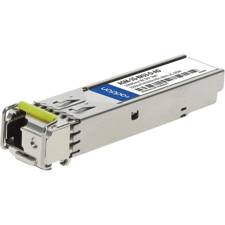 AddOn Netgear AGM-1G-BX53-D Compatible TAA Compliant 1000Base-BX SFP Transceiver (SMF, 1550nmTx/1310nmRx, 10km, LC, DOM) - AGM-1G-BX53-D-AO