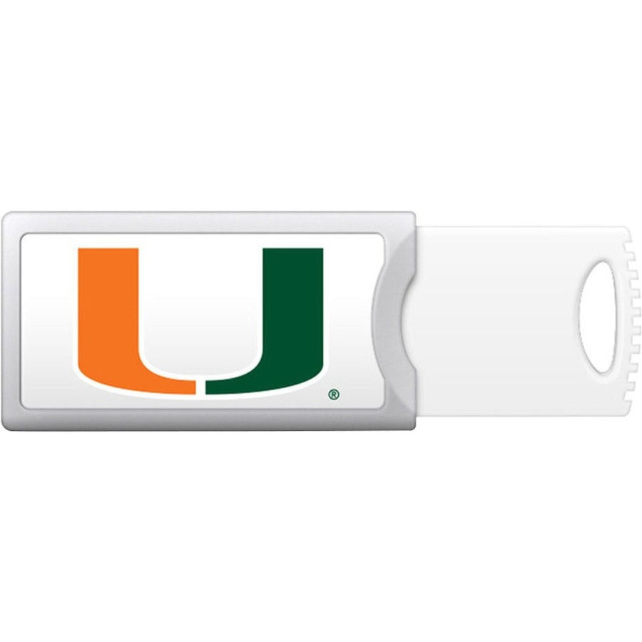 OTM University of Miami Push USB Flash Drive, Classic - S1-U2P1CMIA-16G