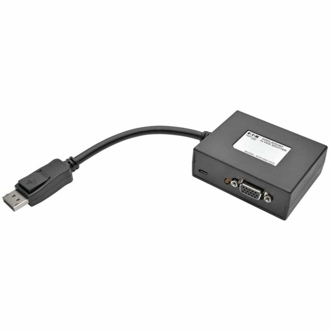Eaton Tripp Lite Series 2-Port DisplayPort to VGA Hub, DP1.2, TAA - B157-002-VGA
