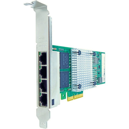Axiom 10/100/1000Mbs Quad Port RJ45 PCIe x4 NIC Card for HP - 593722-B21 - 593722-B21-AX