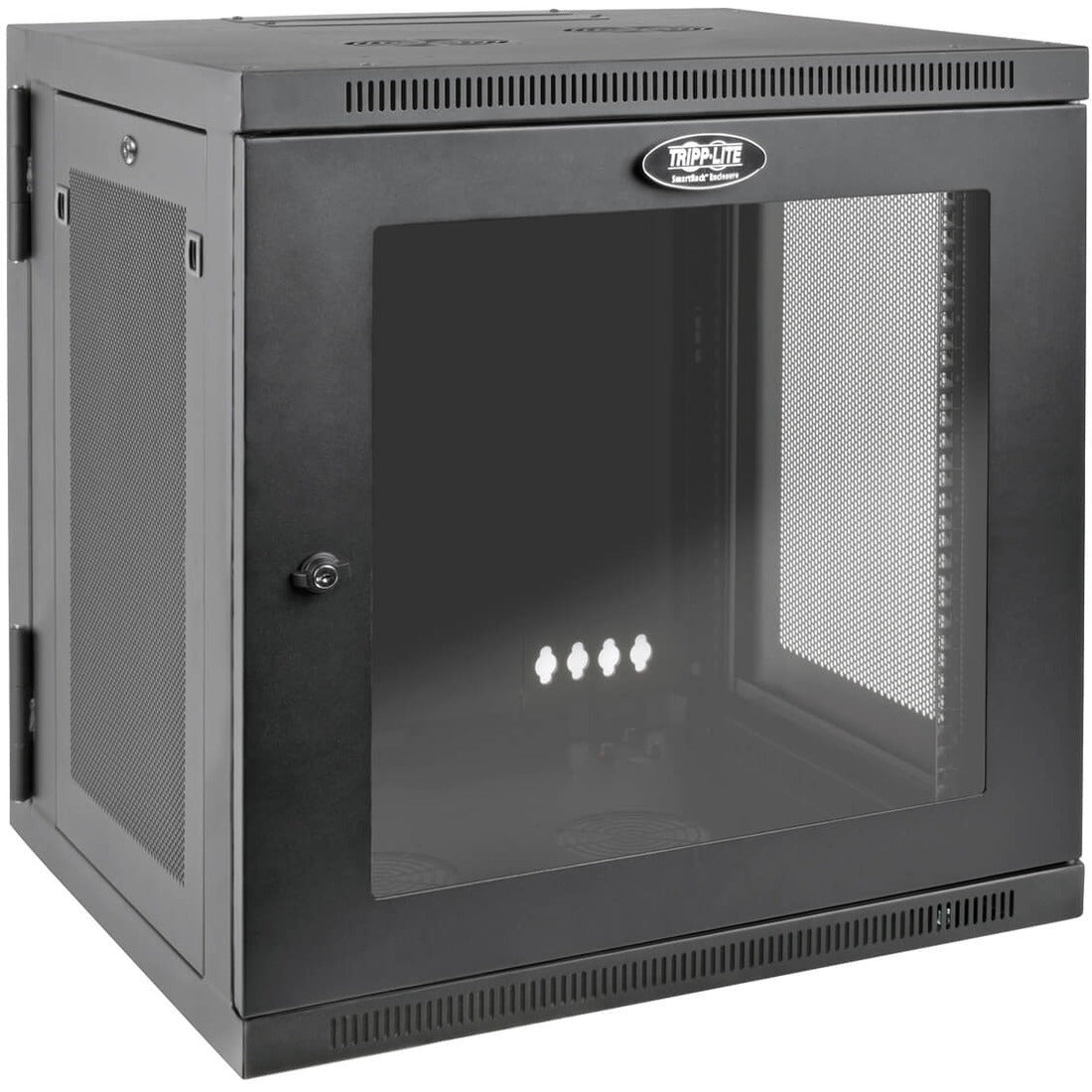 Tripp Lite by Eaton SmartRack 12U UPS-Depth Wall-Mount Small Rack Enclosure, Clear Acrylic Window, Hinged Back - SRW12USDPG