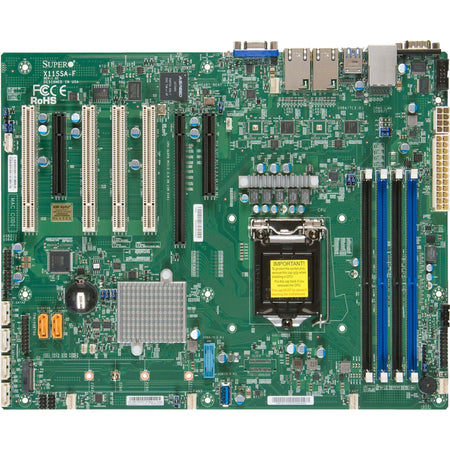 Supermicro X11SSA-F Desktop Motherboard - Intel C236 Chipset - Socket H4 LGA-1151 - ATX - MBD-X11SSA-F-O