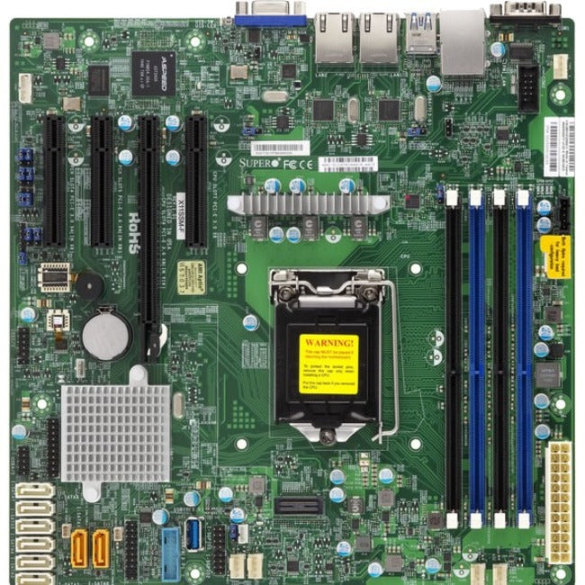 Supermicro X11SSL-F Server Motherboard - Intel C236 Chipset - Socket H4 LGA-1151 - Micro ATX - MBD-X11SSM-O