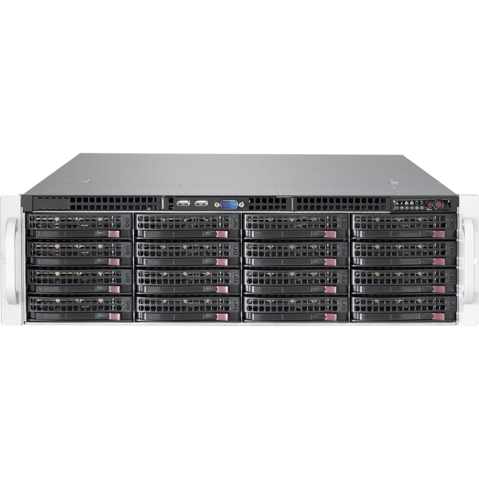 Supermicro SuperChassis 836BE1C-R1K03JBOD Drive Enclosure - 12Gb/s SAS Host Interface - 3U Rack-mountable - Black - CSE-836BE1CR1K03JBOD