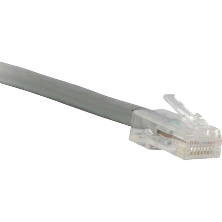 ENET Cat5e Gray 1 Foot Non-Booted (No Boot) (UTP) High-Quality Network Patch Cable RJ45 to RJ45 - 1Ft - C5E-GY-NB-1-ENC