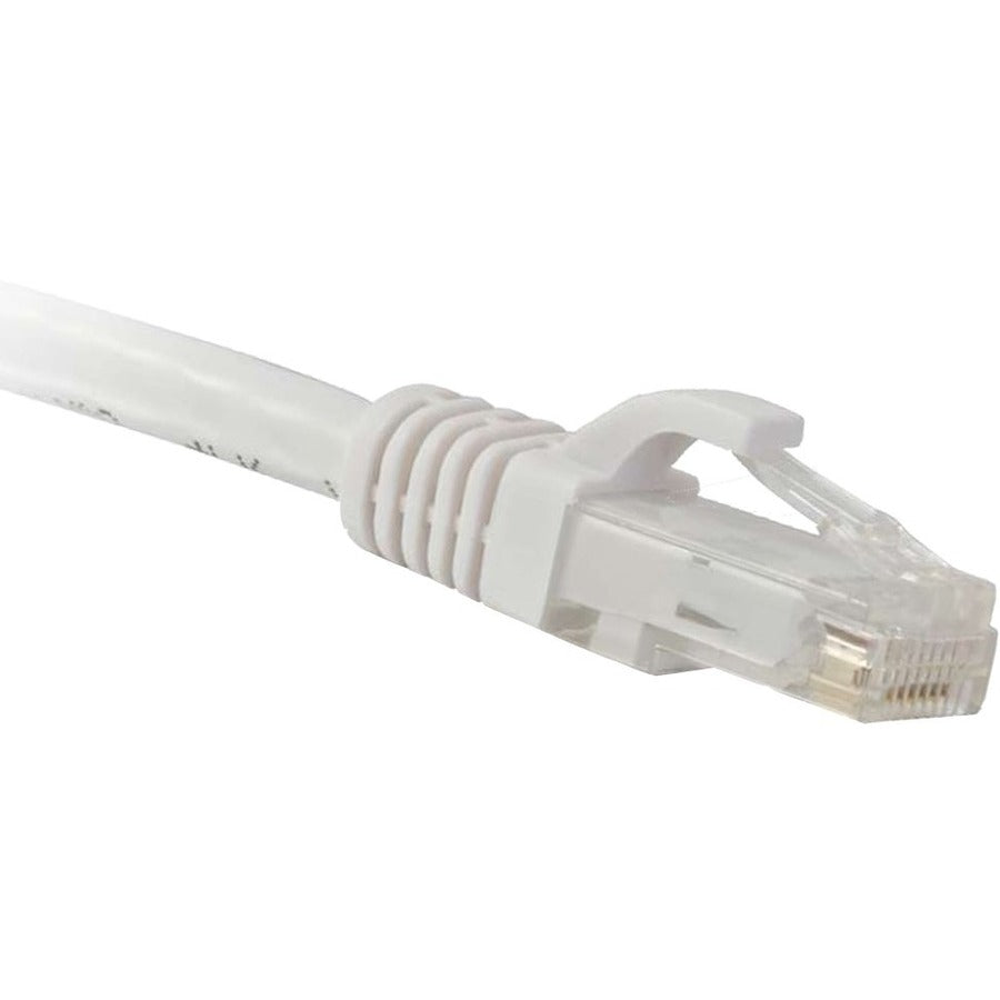 ENET Cat5e White 75 Foot Patch Cable with Snagless Molded Boot (UTP) High-Quality Network Patch Cable RJ45 to RJ45 - 75Ft - C5E-WH-75-ENC