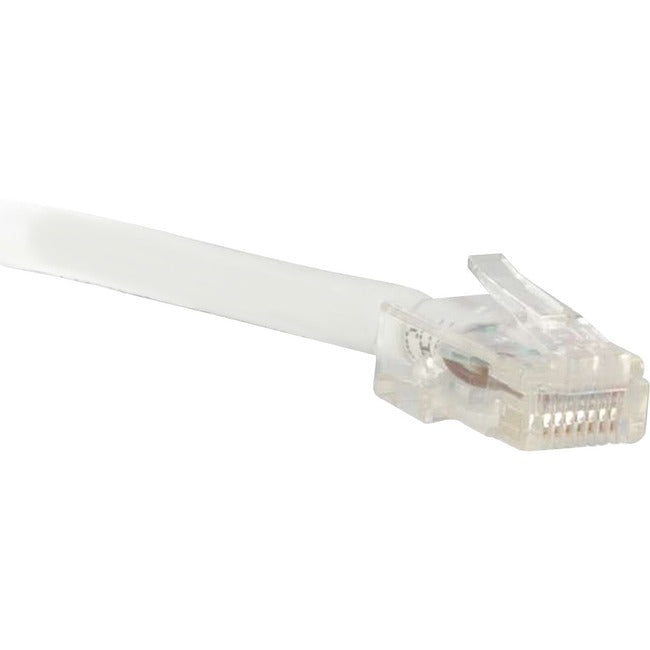 ENET Cat5e White 2 Foot Non-Booted (No Boot) (UTP) High-Quality Network Patch Cable RJ45 to RJ45 - 2Ft - C5E-WH-NB-2-ENC