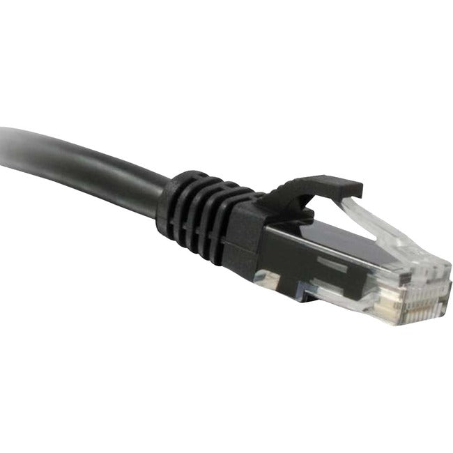 ENET Cat6 Black 6 Inch Patch Cable with Snagless Molded Boot (UTP) High-Quality Network Patch Cable RJ45 to RJ45 - 6in - C6-BK-6IN-ENC