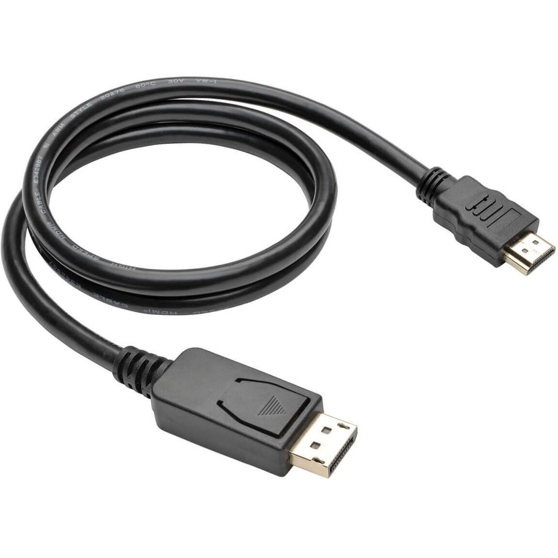 Eaton Tripp Lite Series DisplayPort 1.2 to HDMI Adapter Cable (DP with Latches to HDMI M/M), 4K, 3 ft. (0.9 m) - P582-003-V2
