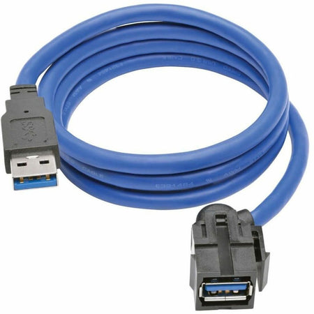 Eaton Tripp Lite Series USB 3.0 SuperSpeed Keystone Jack Type-A Extension Cable (M/F), 3 ft. (0.91 m) - U324-003-KJ