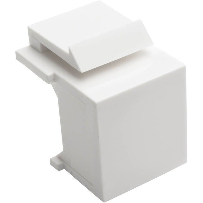 Tripp Lite by Eaton Snap-In Blank Keystone Jack Insert, White, 10 Pack, TAA - N040-010-WH