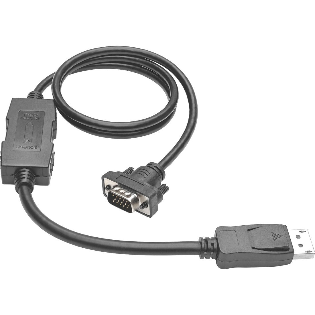 Eaton Tripp Lite Series DisplayPort 1.2 to VGA Active Adapter Cable (DP with Latches to HD15 M/M), 3 ft. (0.9 m) - P581-003-VGA-V2