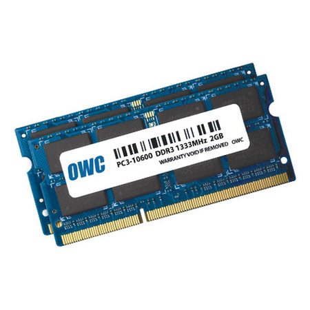 OWC 2 x 2.0GB 1333MHz DDR3 SO-DIMM PC10600 204 Pin - OWC1333DDR3S04S