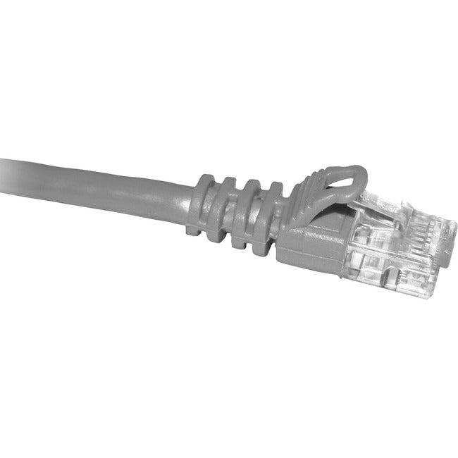 ENET Cat6 Gray 2 Foot Patch Cable with Snagless Molded Boot (UTP) High-Quality Network Patch Cable RJ45 to RJ45 - 2Ft - C6-GY-2-ENC