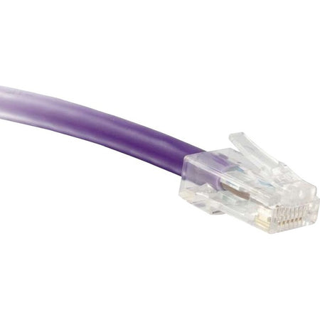 ENET Cat6 Purple 1 Foot Non-Booted (No Boot) (UTP) High-Quality Network Patch Cable RJ45 to RJ45 - 1Ft - C6-PR-NB-1-ENC