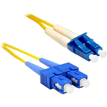 ENET 4M SC/LC Duplex Single-mode 9/125 OS1 or Better Yellow Fiber Patch Cable 4 meter SC-LC Individually Tested - SCLC-SM-4M-ENC