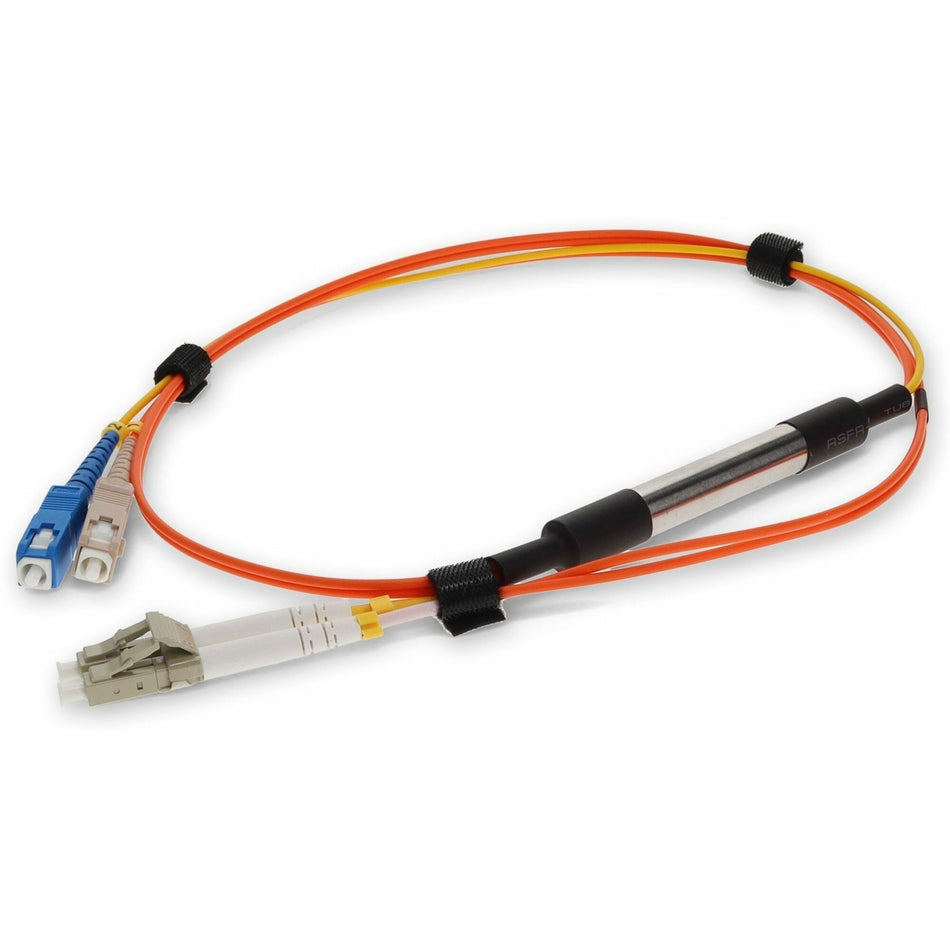 AddOn 5m Cisco CAB-MCP-LC-5M Compatible LC (Male) to SC (Male) Orange OM1 & OS1 Duplex Fiber Mode Conditioning Cable - CAB-MCP-LC-5M-AO