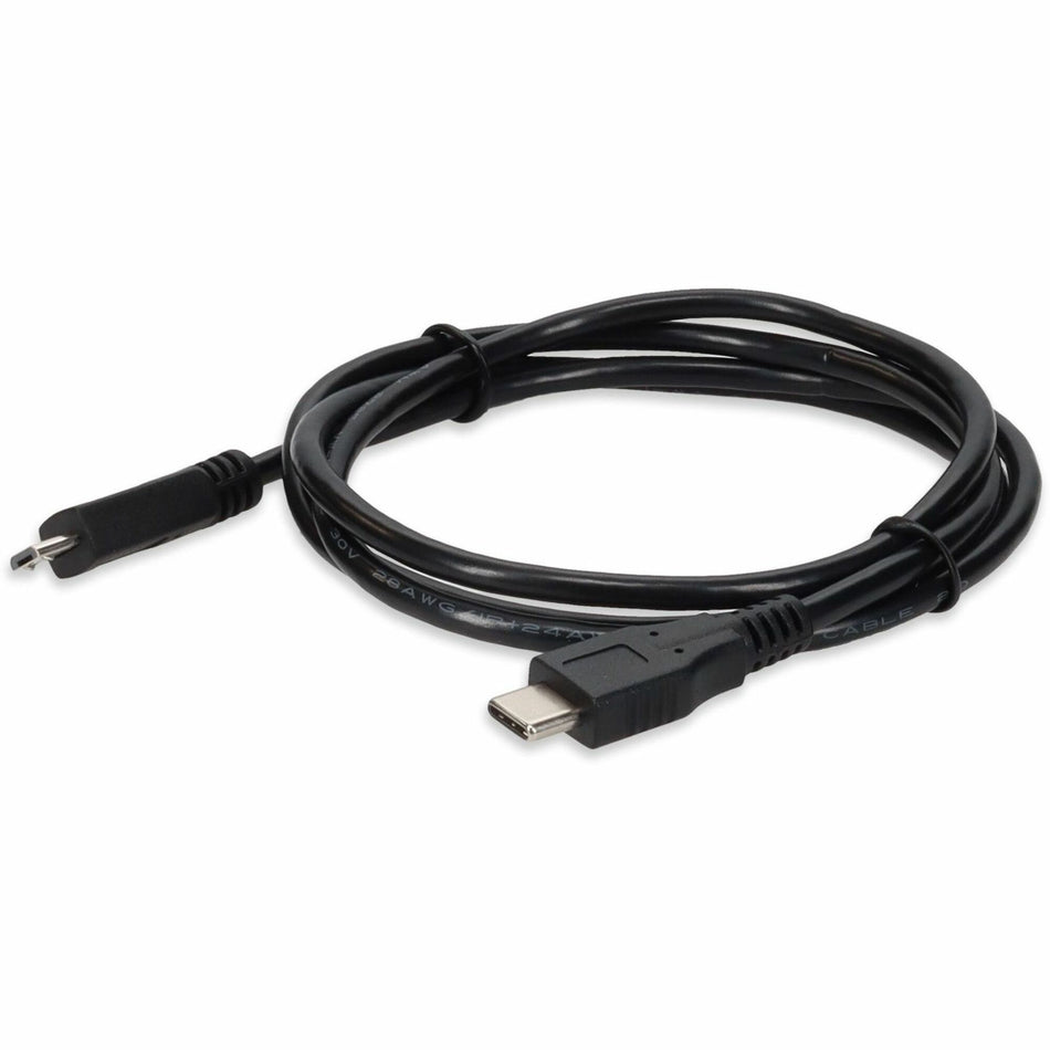 AddOn 1m USB C 3.1 Male to Micro USB B 2.0 Male Black Adapter Cable - USBC2MUSB21MB