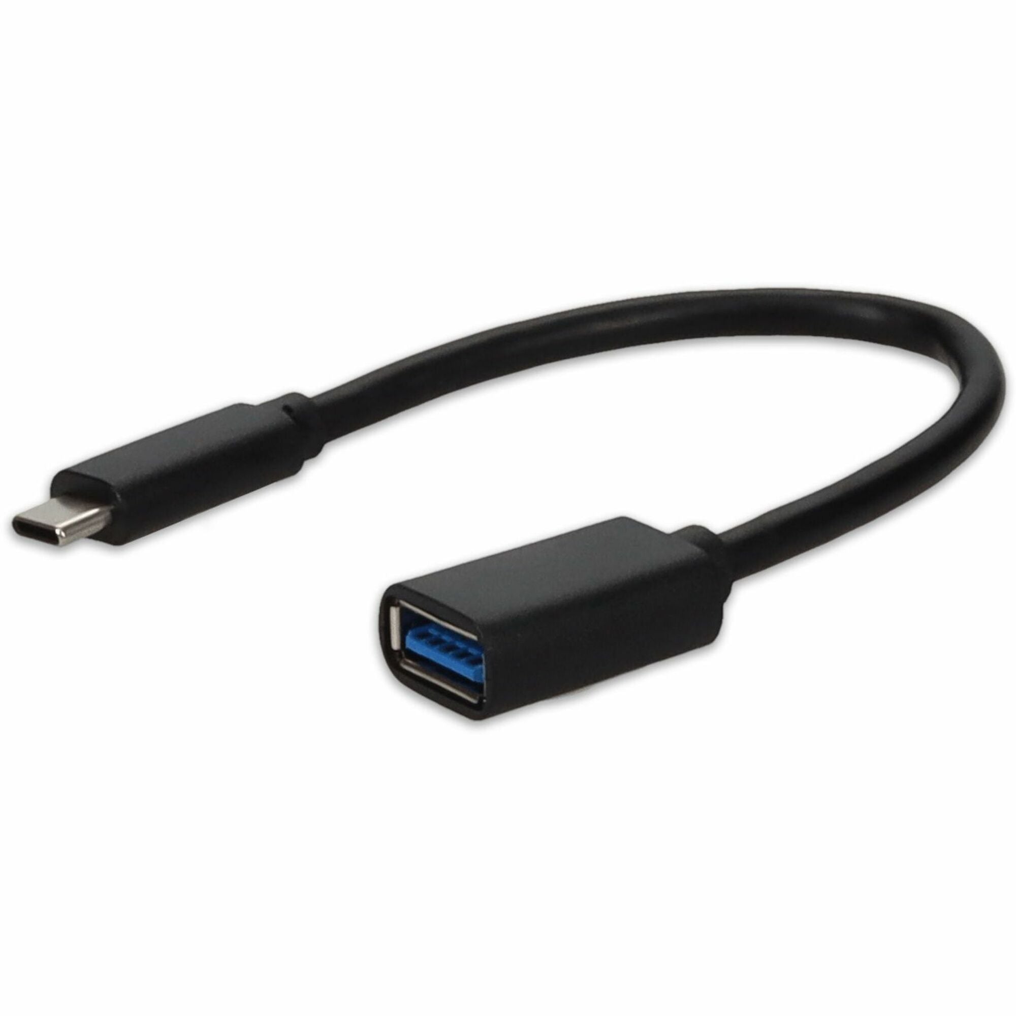 AddOn USB C 3.1 Male to USB A 3.0 Female Black Adapter - USBC2USB3FB
