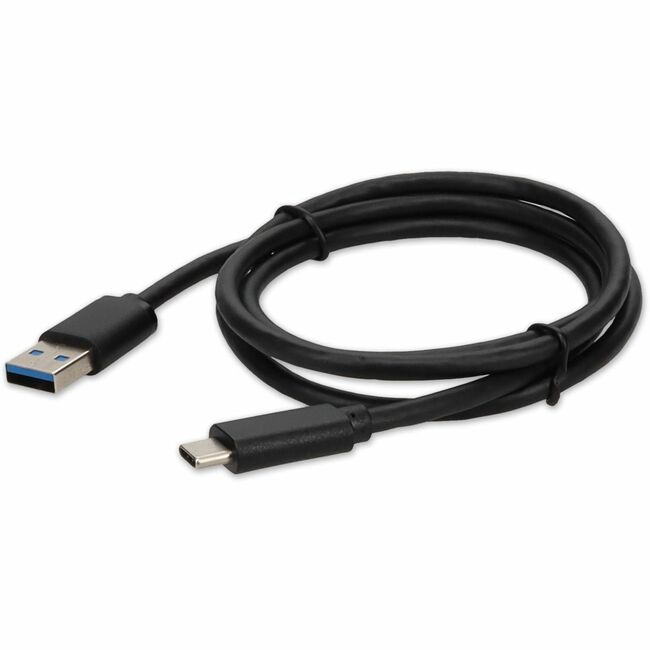 AddOn 5-Pack of 1m USB 3.1 (C) Male to USB 3.0 (A) Male Black Cables - USBC2USB3A1MB-5PK