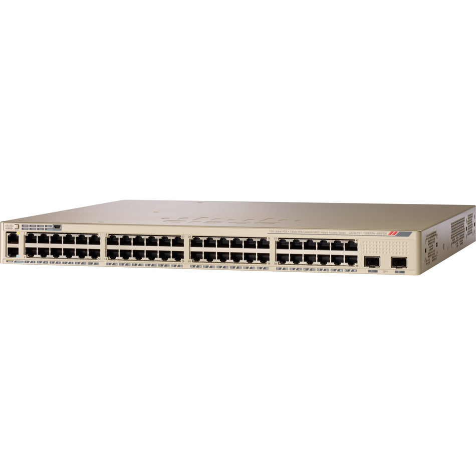 Cisco C6800IA Instant Access POE+ Switch with Redundant Power Supply - C6800IA-48FPDR-RF