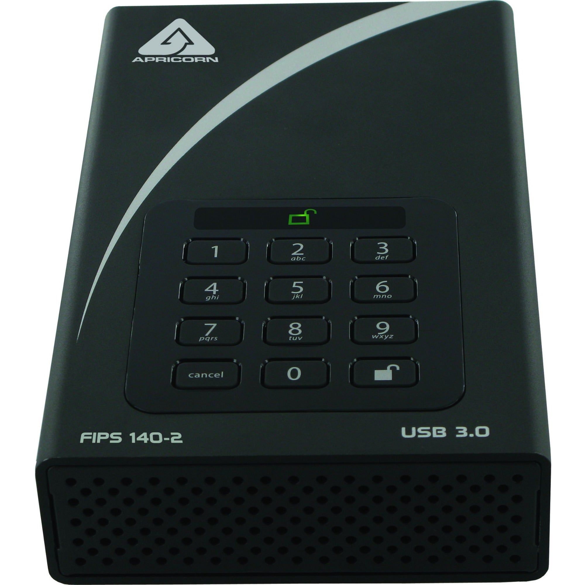 Apricorn Aegis Padlock DT FIPS ADT-3PL256F-8000 8 TB Desktop Hard Drive - 3.5" External - ADT-3PL256F-8000