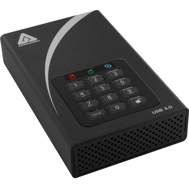 Apricorn Aegis Padlock DT ADT-3PL256-8000 8 TB Desktop Hard Drive - 3.5" External - ADT-3PL256-8000