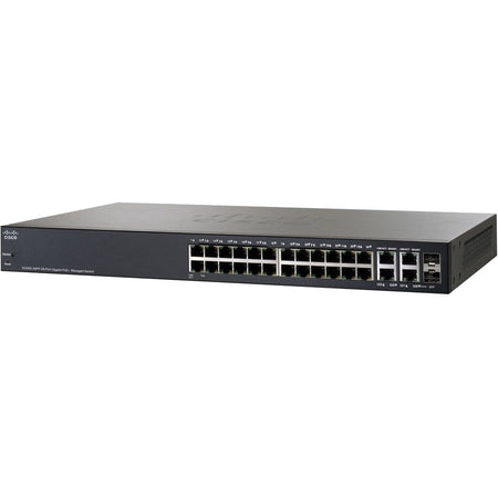 Cisco SG300-28PP 28-Port Gigabit PoE+ Managed Switch - SG300-28PP-K9UK-RF