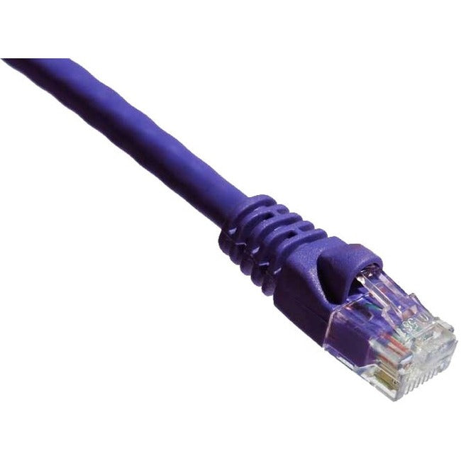 Axiom 15FT CAT6A 650mhz Patch Cable Molded Boot (Purple) - C6AMB-P15-AX