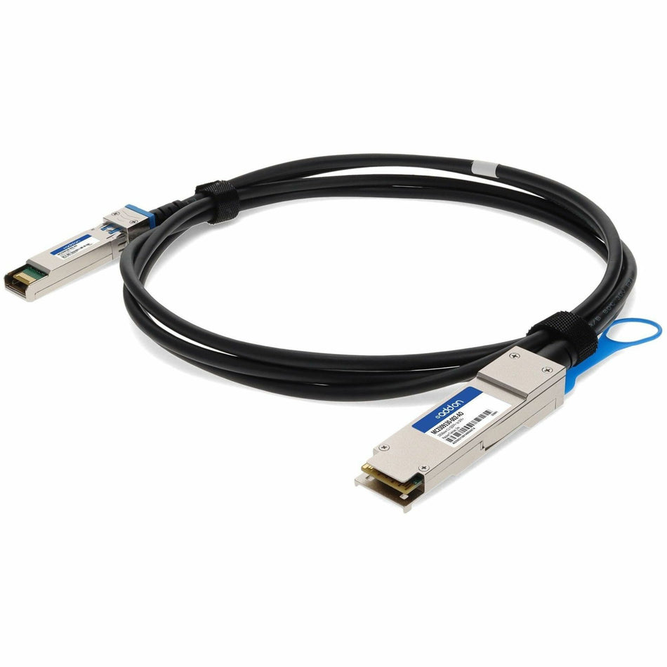 AddOn Mellanox MC2309130-002 Compatible TAA Compliant 10GBase-CU QSFP+ to SFP+ Direct Attach Cable (Passive Twinax, 2m) - MC2309130-002-AO