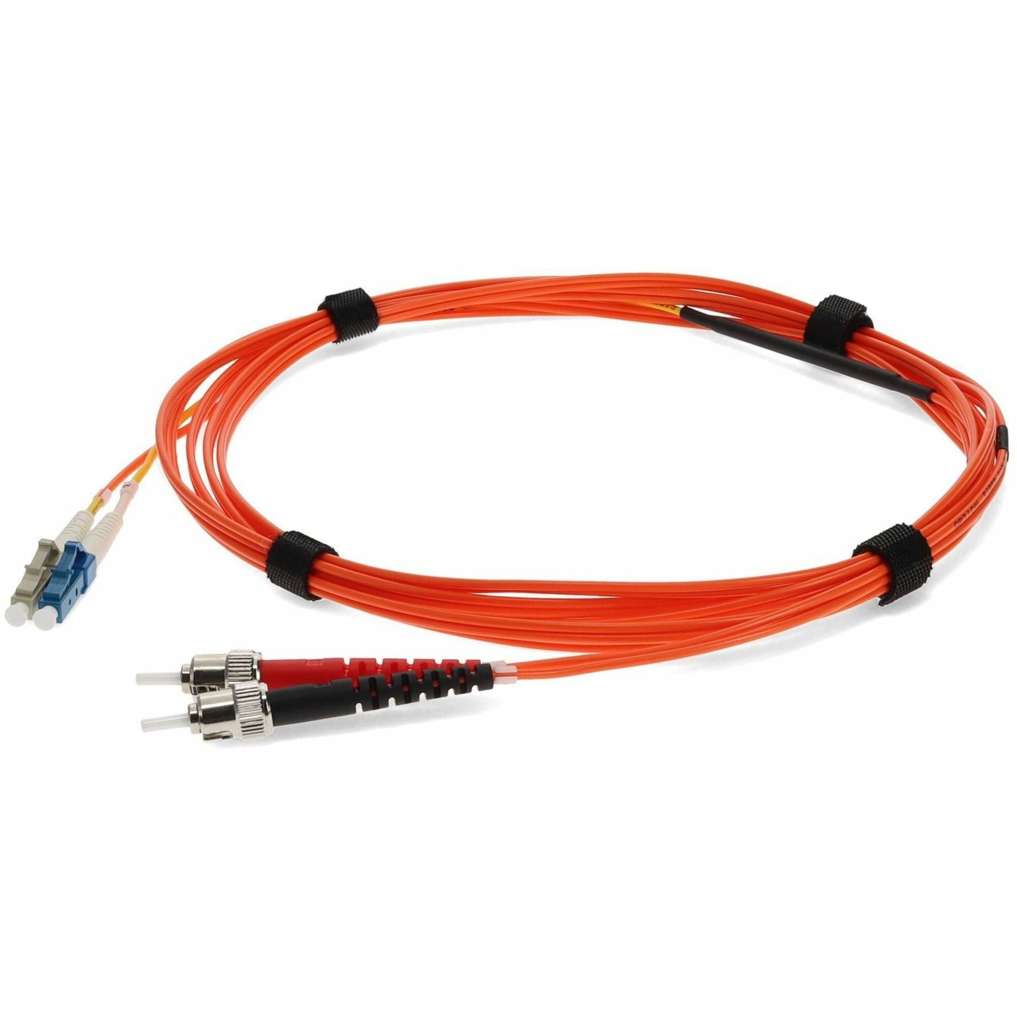 AddOn 2m LC (Male) to ST (Male) Orange OM2 & OS1 Duplex Fiber Mode Conditioning Cable - ADD-MODE-STLC5-2