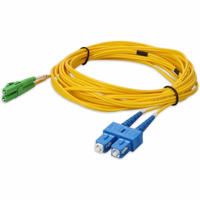 AddOn 3m ALC (Male) to SC (Male) Yellow OS2 Duplex Fiber OFNR (Riser-Rated) Patch Cable - ADD-ALC-SC-3M9SMF