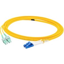 AddOn 7m ASC (Male) to LC (Male) Yellow OS2 Duplex Fiber OFNR (Riser-Rated) Patch Cable - ADD-ASC-LC-7M9SMF