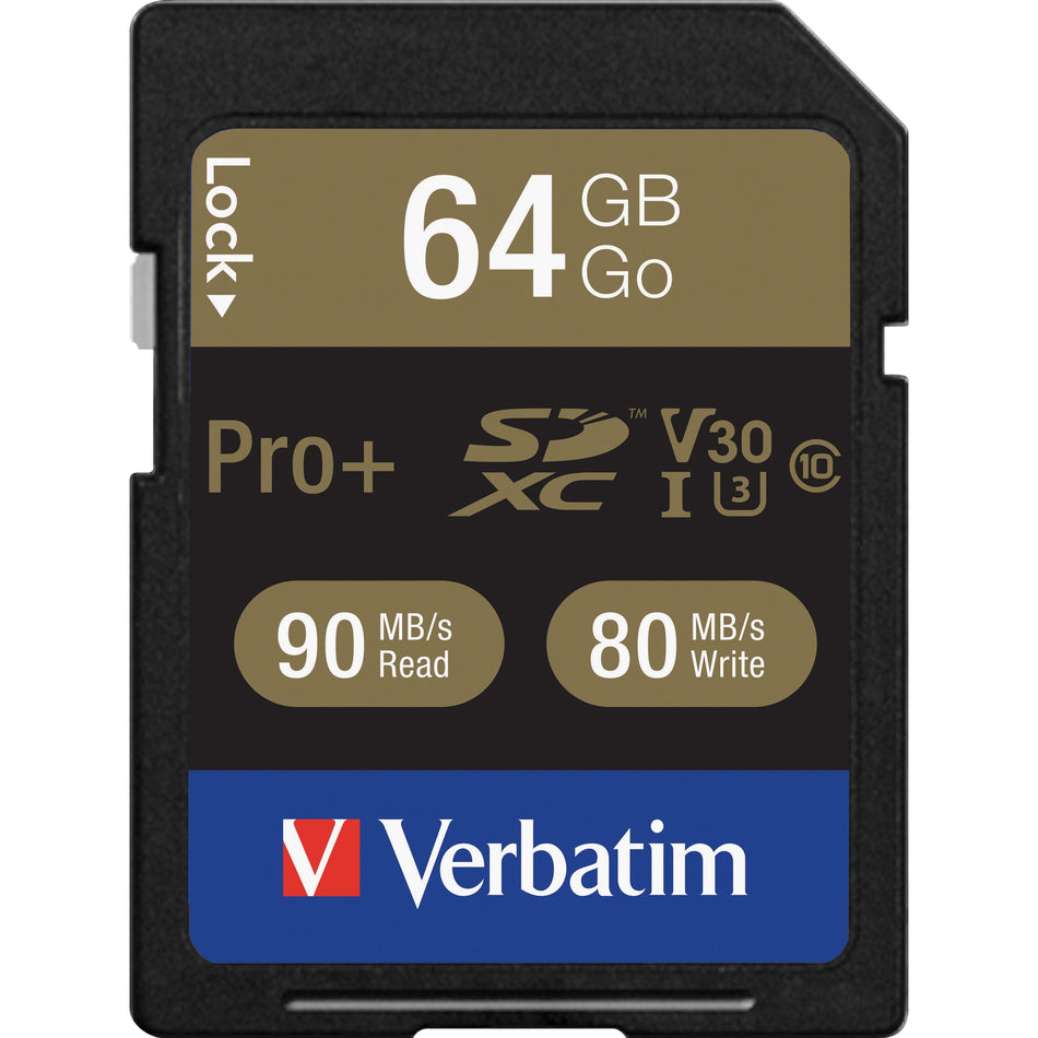 Verbatim Pro+ 64 GB SDXC - 49197