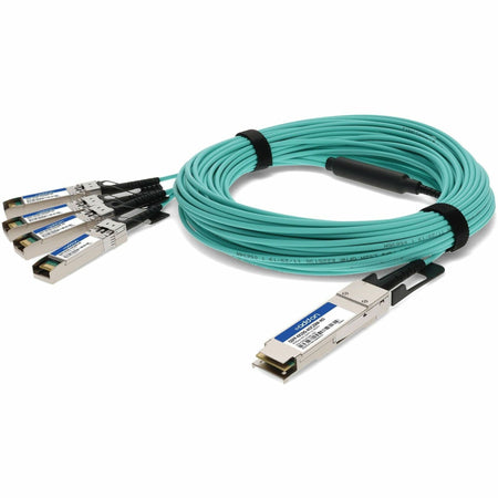 AddOn Cisco&reg; Compatible TAA Compliant 40GBase-AOC QSFP+ to 4xSFP+ Active Optical Cable (850nm, MMF, 20m) - QSFP-4X10G-AOC20M-AO