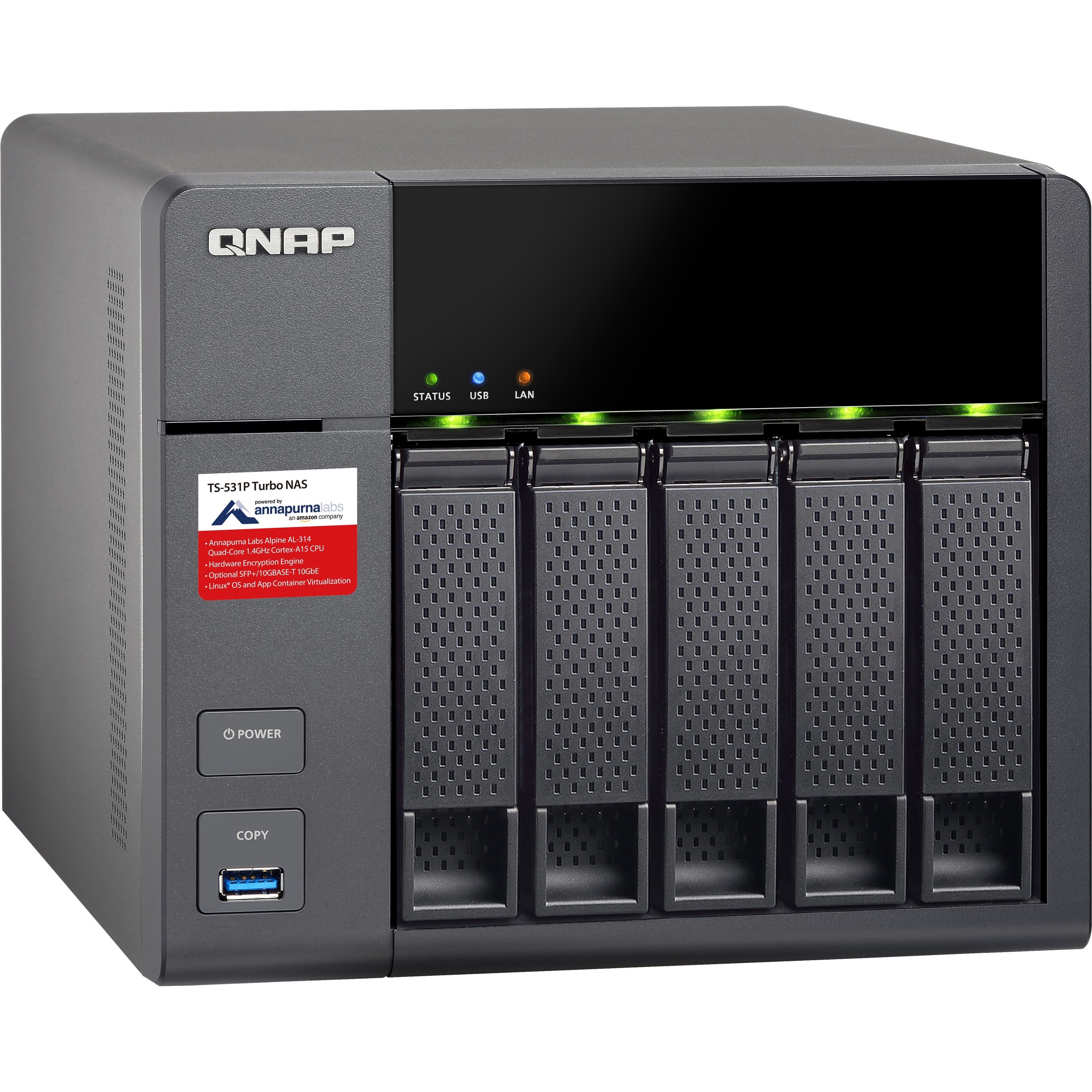 QNAP Turbo NAS TS-531P NAS Server - TS-531P-8G